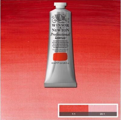 Winsor & Newton - Akrylmaling - Quinacridone Red 60 Ml
