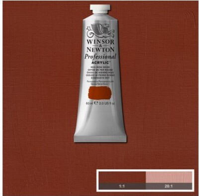 Winsor & Newton - Akrylmaling - Red Iron Oxide 60 Ml