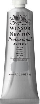 Winsor & Newton - Akrylmaling - Sølv 60 Ml