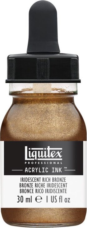 Liquitex - Acrylic Ink Blæk - Iridescent Rich Bronze 30 Ml