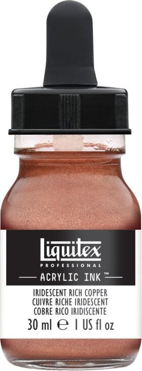 Liquitex - Acrylic Ink Blæk - Iridescent Rich Copper 30 Ml