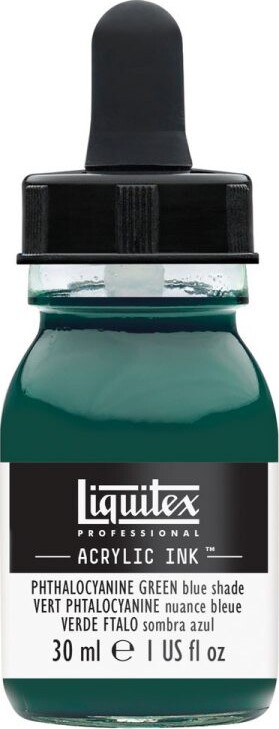 Liquitex - Acrylic Ink Blæk - Phthalocyanine Green - Blue Shade 30 Ml