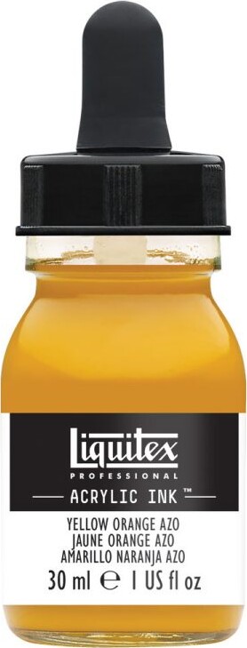 Se Liquitex - Acrylic Ink Blæk - Yellow Orange Azo 30 Ml hos Gucca.dk