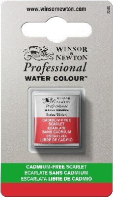 Winsor & Newton - Akvarelfarve 1/2 Pan - Cadmium Free Scarlet