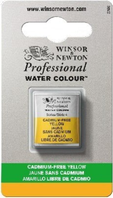 Winsor & Newton - Akvarelfarve 1/2 Pan - Cadmium Free Yellow