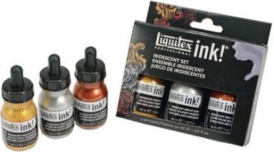 Liquitex - Acrylic Ink - Akryl Blæk - Iridescent Set 3-pak