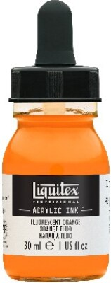 Liquitex - Acrylic Ink Blæk - Fluorescent Orange 30 Ml