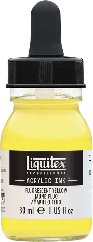 Liquitex - Acrylic Ink Blæk - Fluorescent Yellow 30 Ml