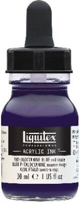 Liquitex - Acrylic Ink Blæk - Phthalocyanine Blue - Red Shade 30 Ml