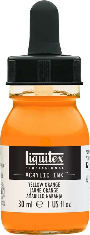 Liquitex - Acrylic Ink Blæk - Yellow Orange 30 Ml