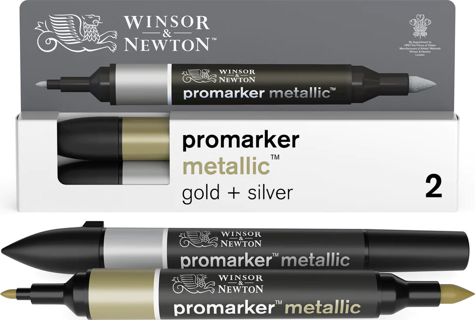 Winsor & Newton - Promarker Tusser - Metallic - 2 Stk