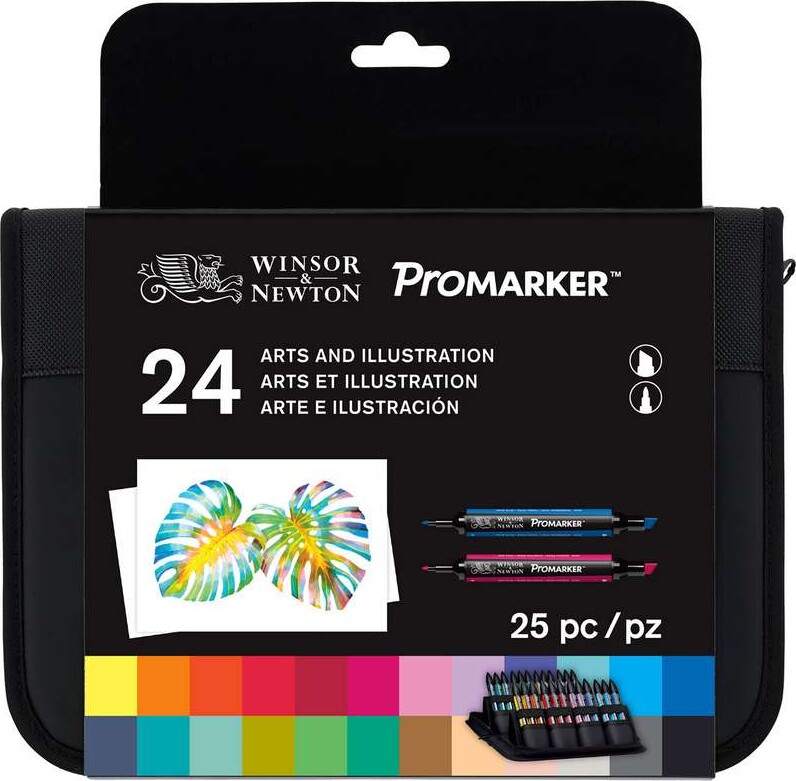 Winsor & Newton - Promarker Tusser I Etui - 24 Farver