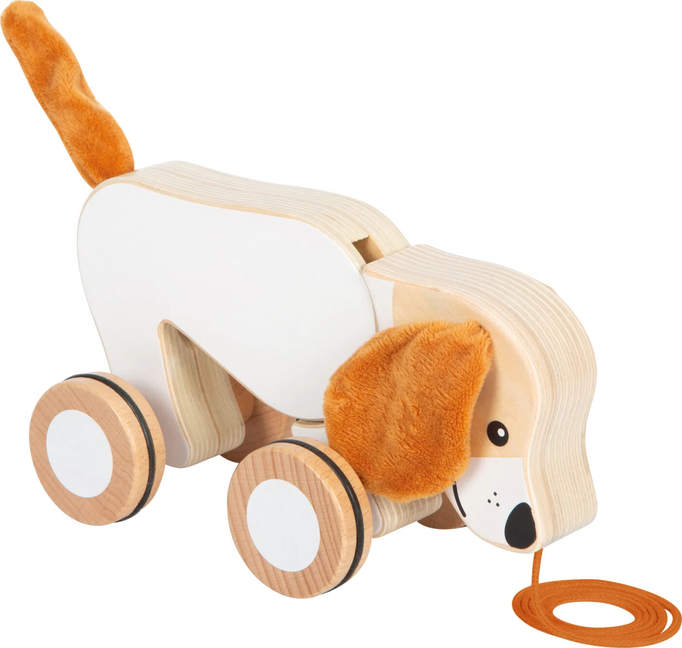 Trækdyr Hund I Træ - Med Knitrende ører - Small Foot