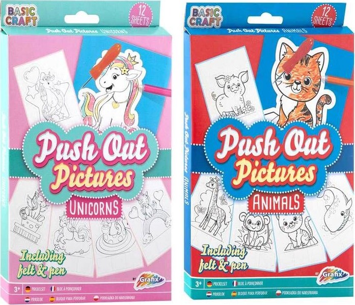 Creative Craft Group Push Out billeder 12 stk. Ass. 15*20cm.