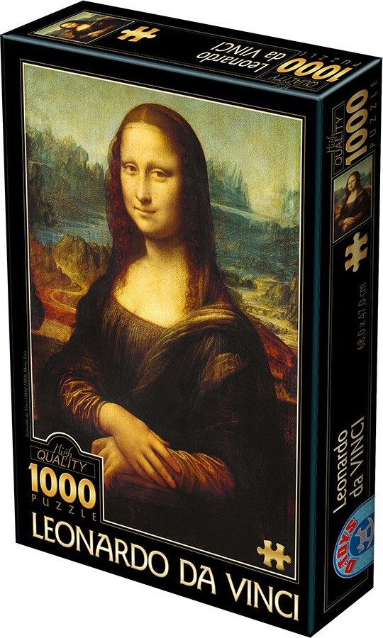 Puslespil Med 1000 Brikker - Mona Lisa, Leonardo Da Vinci