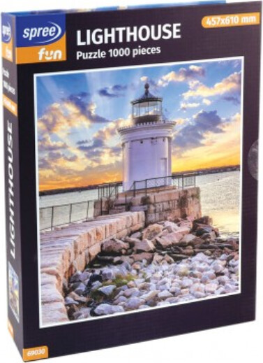 Spree Fun 69030 - Lighthouse - Puslespil I Bogboks - 1000 Brikker