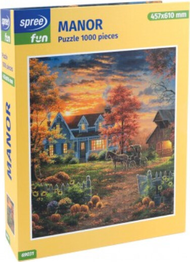 Spree Fun 69031 - Manor - Puslespil I Bogboks - 1000 Brikker