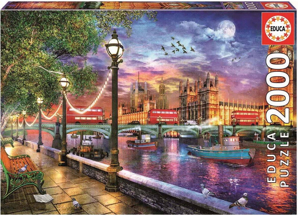 Educa Puslespil - 2000 Brikker - London Sunset