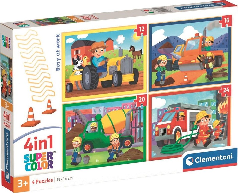 Puslespil 4-i-1 Noli Dadecidere 2, (12+16+20+24) Brikker