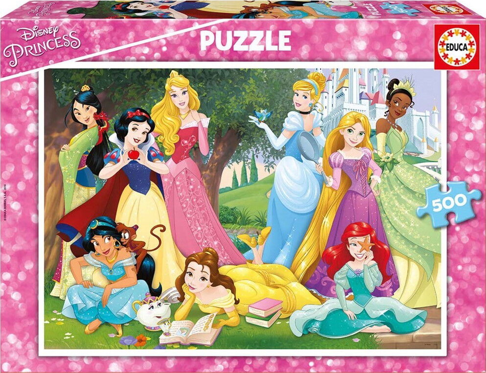 Educa Puslespil - 500 Brikker - Disney-prinsesser