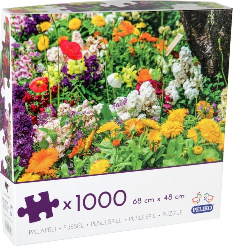 Puslespil Med 1000 Brikker - Blomster Motiv