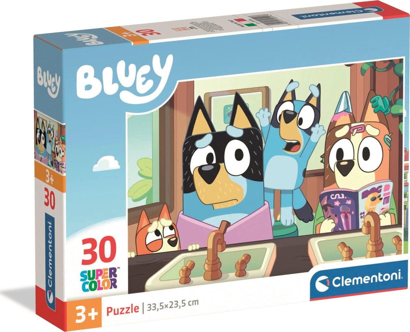 Clementoni - Bluey Puslespil 2026 - 30 Brikker - Super Color