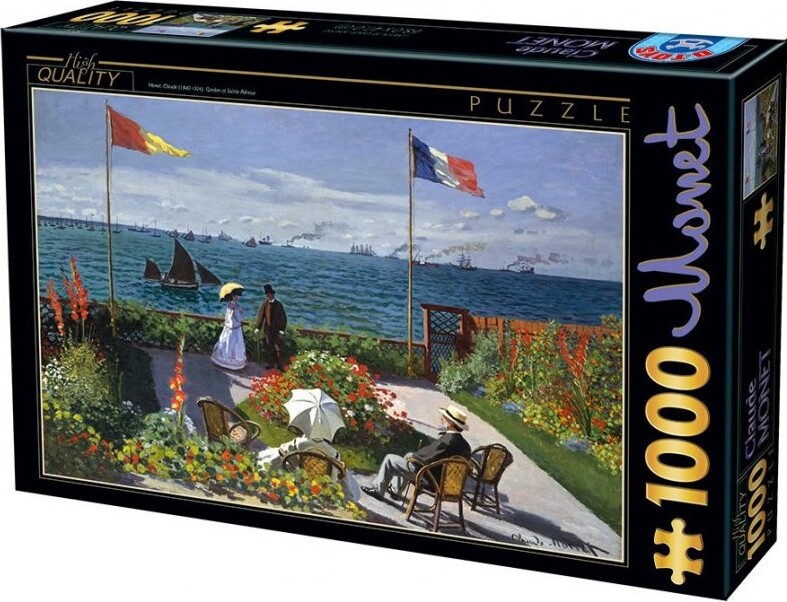 Puslespil Med 1000 Brikker - Claude Monet - Have Ved Sainte-adresse