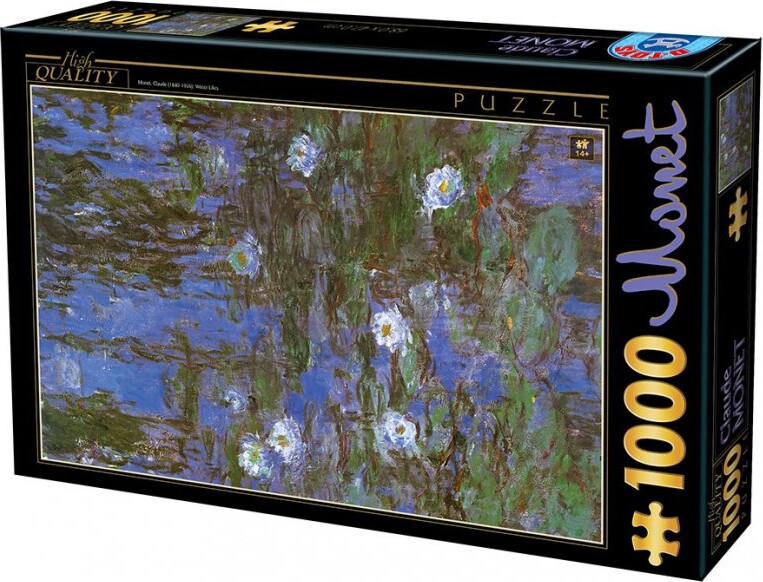Puslespil Med 1000 Brikker - Claude Monet - Vandliljer