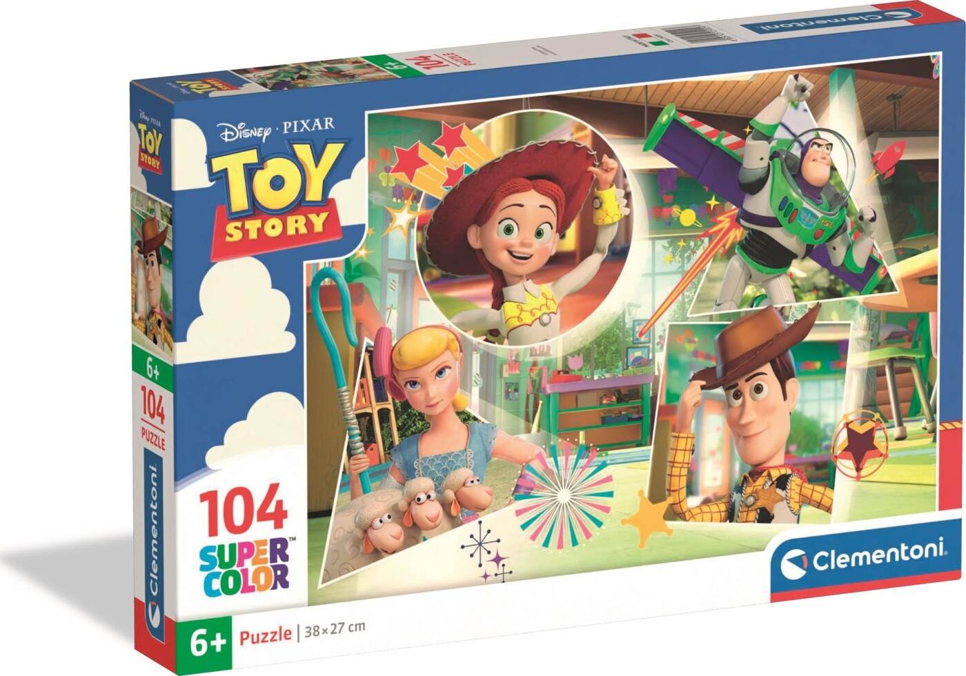 Clementoni - Toy Story Puslespil - 104 Brikker - Disney Pixar