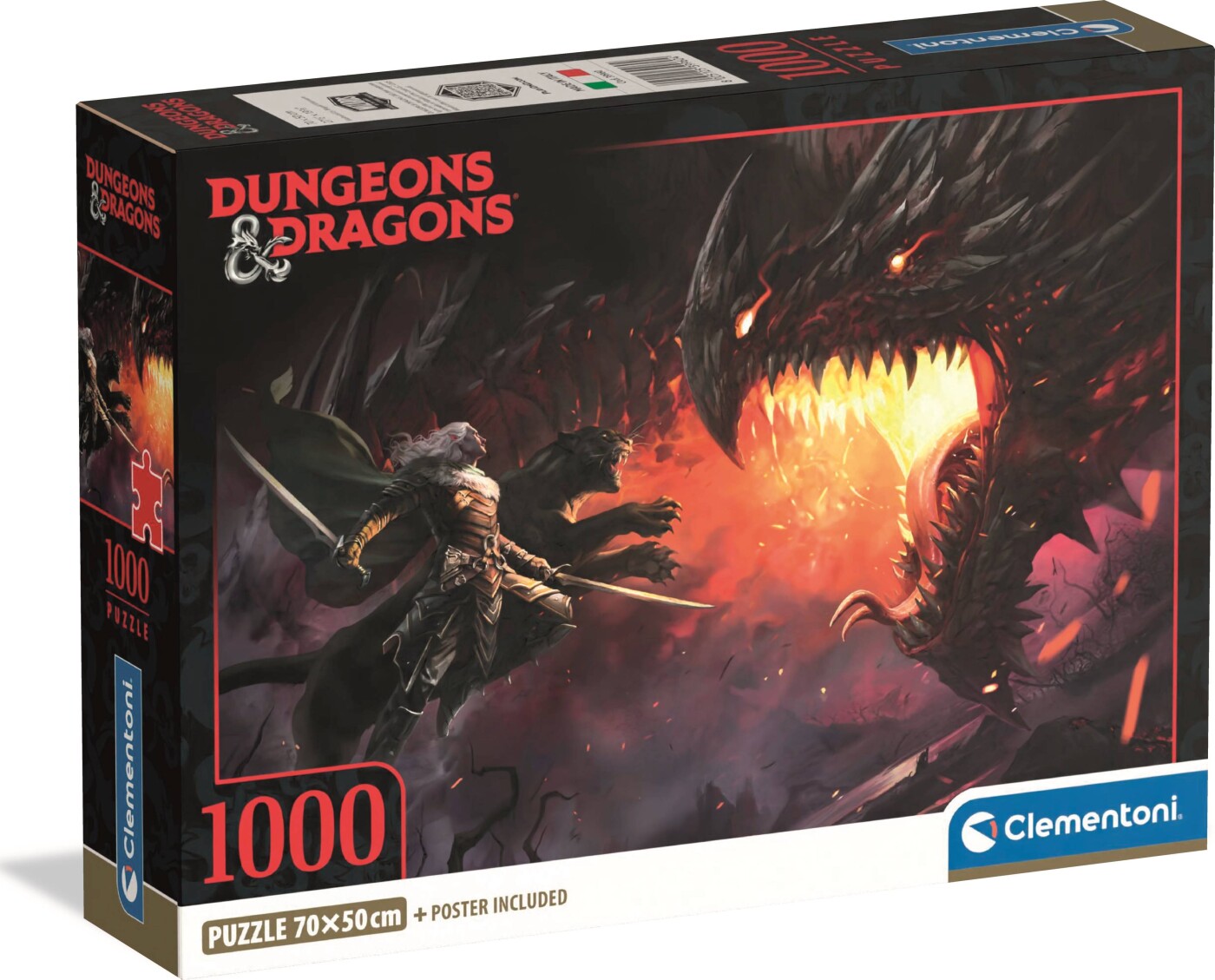Clementoni Puslespil - Dungeons & Dragons - 1000 Brikker