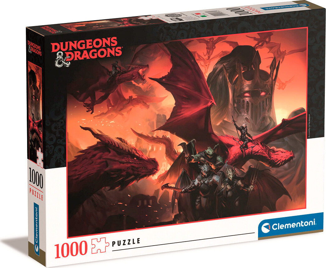 Clementoni Puslespil - Dungeons And Dragons - 1000 Brikker