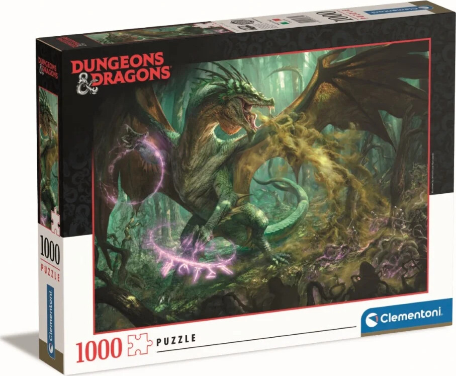 Clementoni Puslespil - Dungeons And Dragons - 1000 Brikker