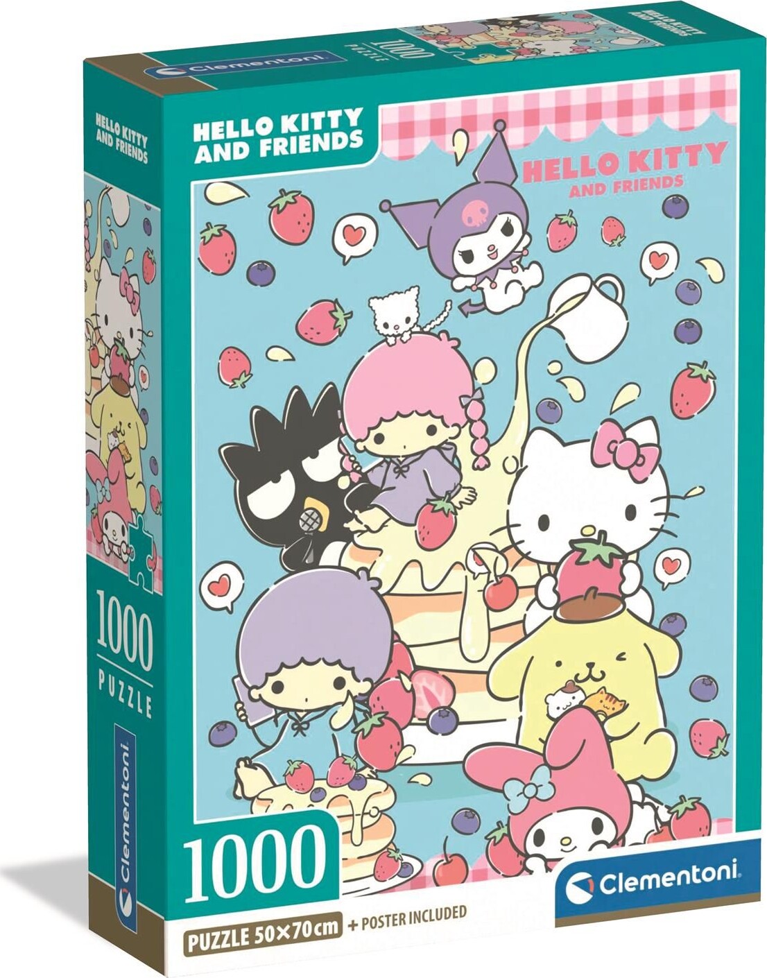 Clementoni - Hello Kitty And Friends Puslespil - 1000 Brikker