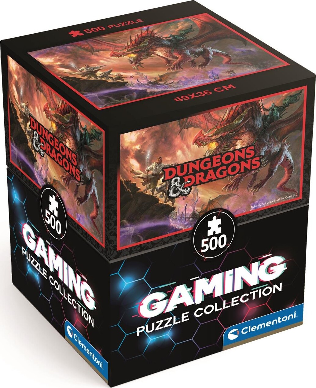 Clementoni Puslespil - Dungeons & Dragons - Gaming - 500 Brikker