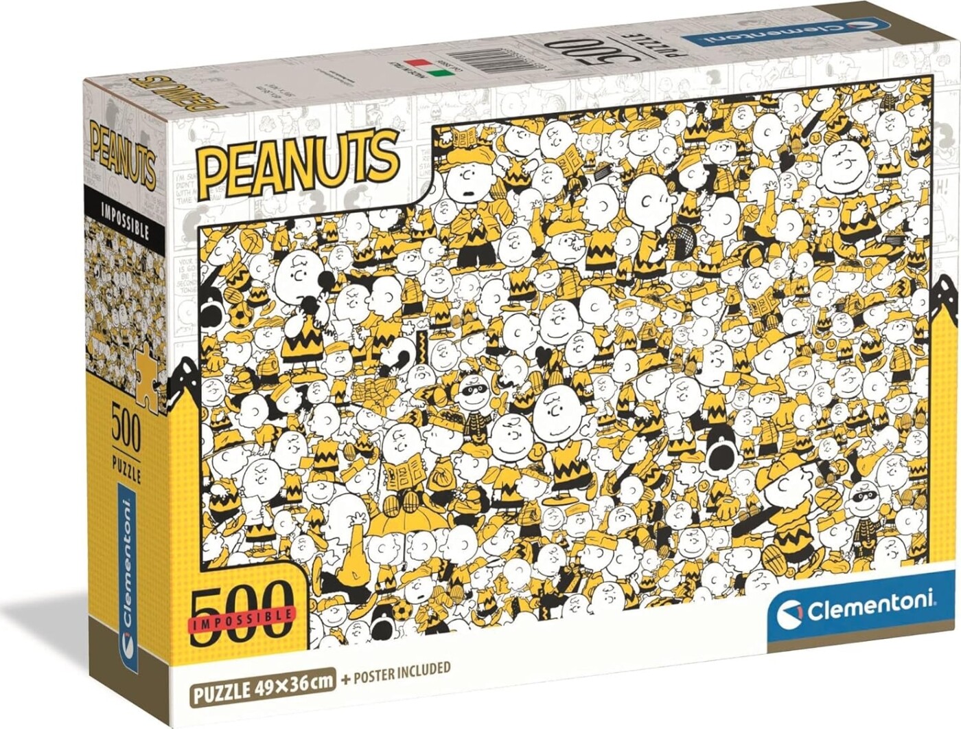 Clementoni - Peanuts Impossible Puzzle - 500 Brikker - Puslespil
