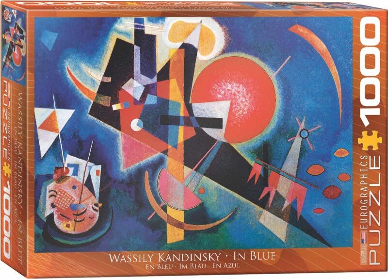 Eurographics Puslespil Med 1000 Brikker - In Blue - Kandinsky