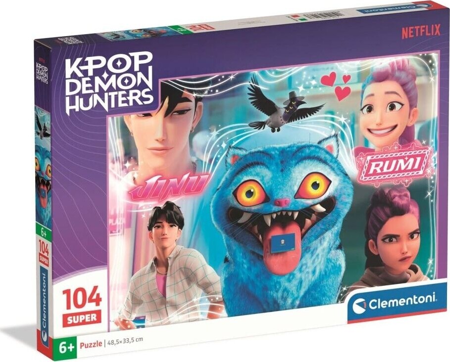 Clementoni - K-pop Demon Hunters 3 Puzzle - 104 Brikker - Netflix