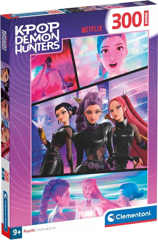Clementoni - K-pop Demon Hunters 3 Puzzle - 300 Brikker - Netflix