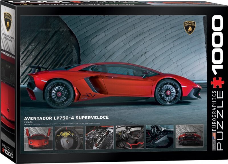 Puslespil Med 1000 Brikker - Lamborghini Aventador Lp7504