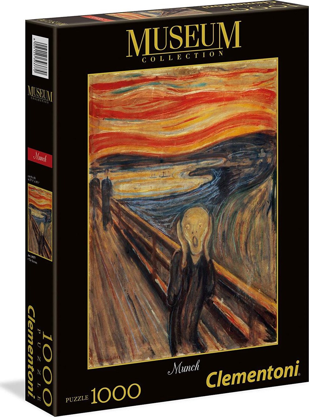 Clementoni Puslespil - Museum Collection - Munch - 1000 Brikker