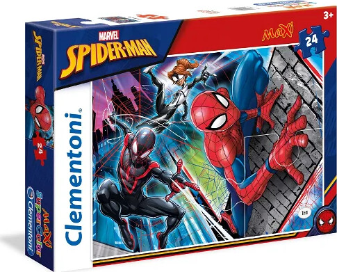 Spiderman Puslespil - Maxi - 24 Brikker - Clementoni