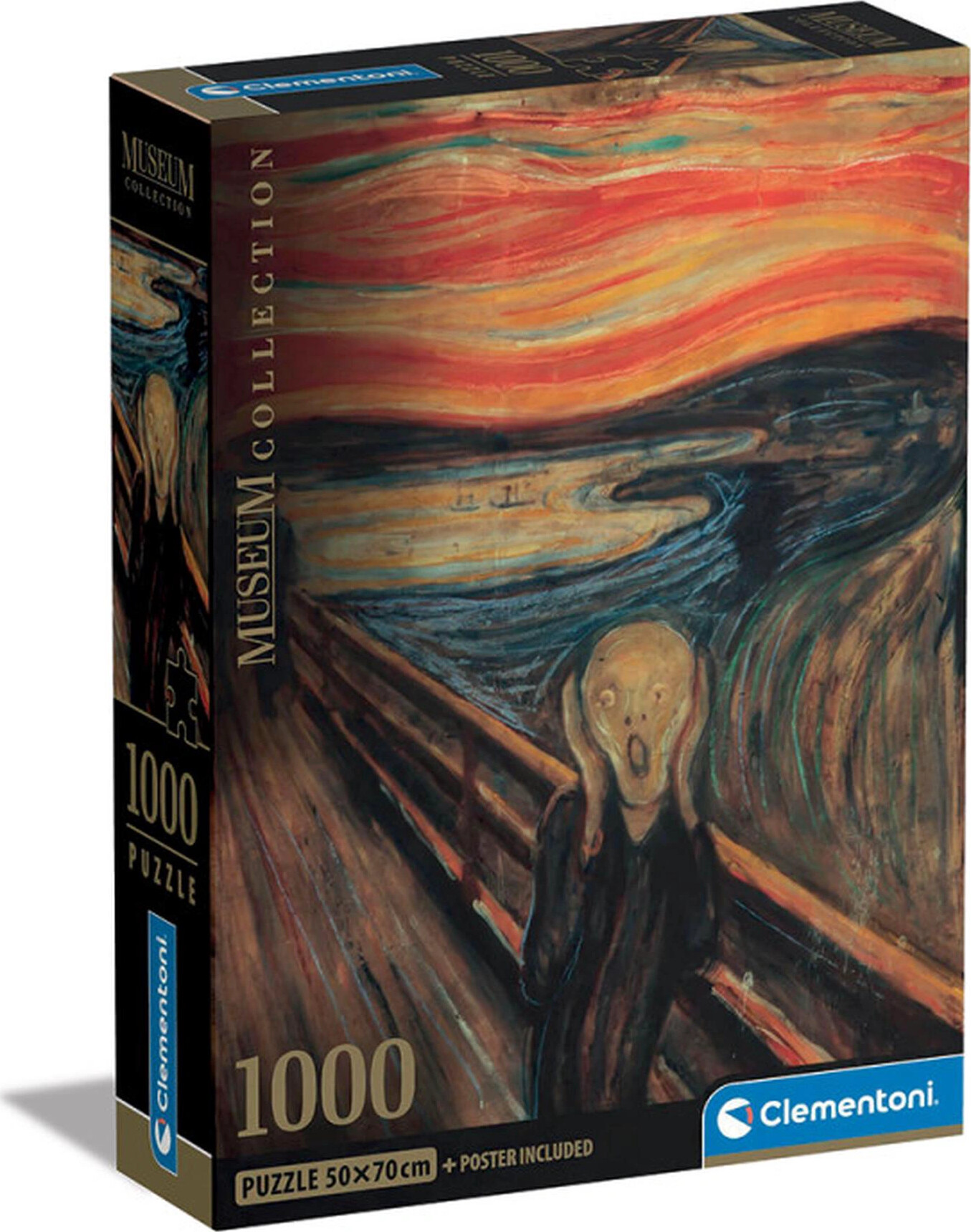 Clementoni - The Scream - L'urlo Di Munch - Puslespil - 1000