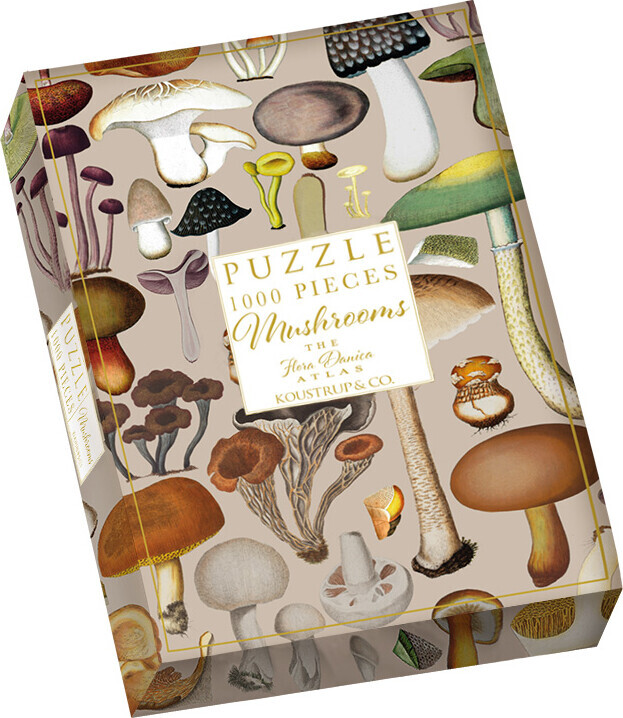 Koustrup & Co. - Mushrooms Flora Danica Puzzle - 1000 Pieces