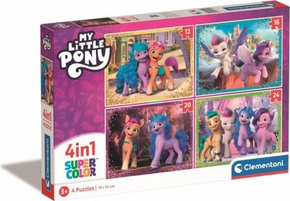 My Little Pony Puslespil - Super Color - Clementoni - 4 Stk