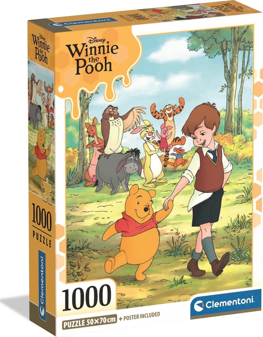 Clementoni - Winnie The Pooh Puzzle - 1000 Brikker - Peter Plys
