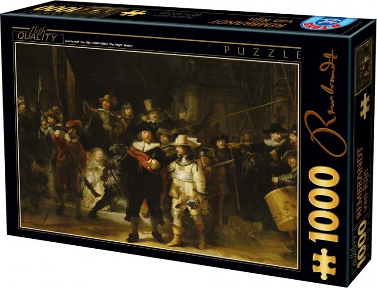 Puslespil Med 1000 Brikker - Nattevagten - Rembrandt
