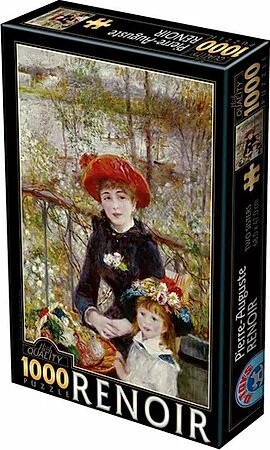 Se Puslespil Med 1000 Brikker - Renoir - To Søstre På Terrassen hos Gucca.dk