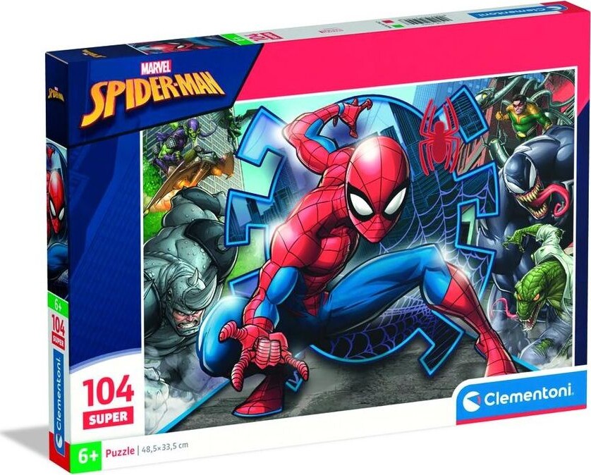 Clementoni Puslespil - Marvel - Spider-man - 104 Brikker