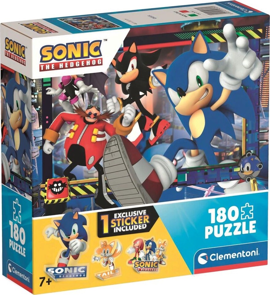 Puslespil Square Box - Sonic 2 - 180 Brikker