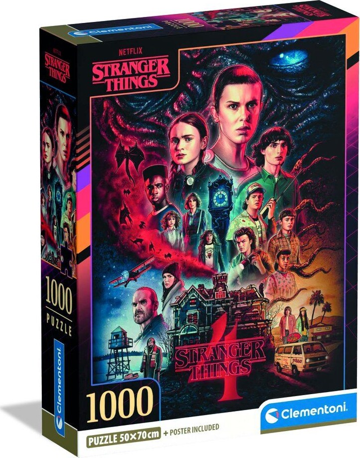 Clementoni Puslespil - Stranger Things - S04 - 1000 Brikker